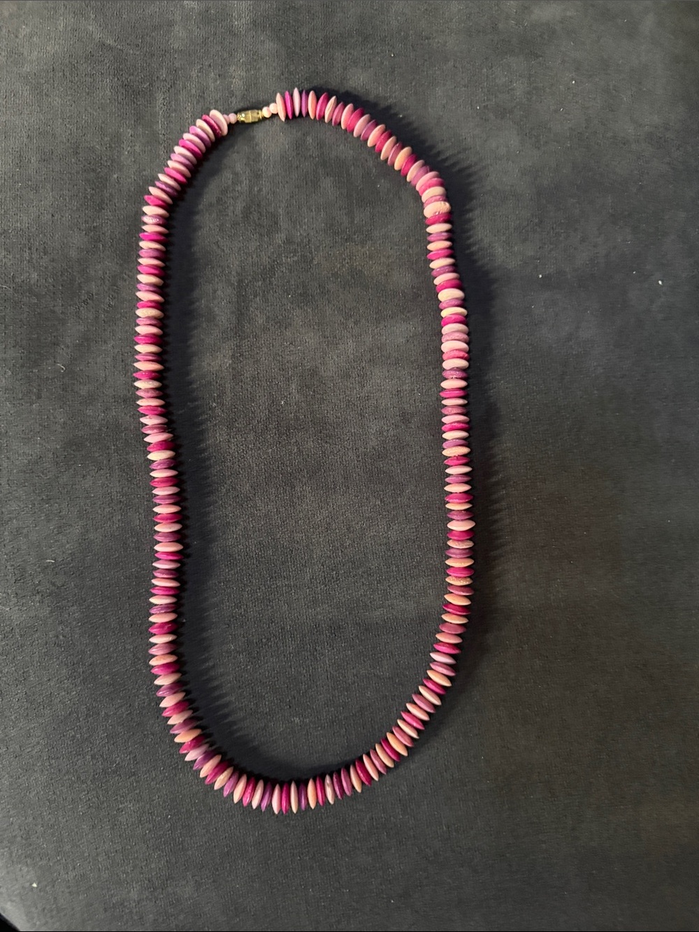 Pink Beaded Disc Necklace - Women's Jewelry